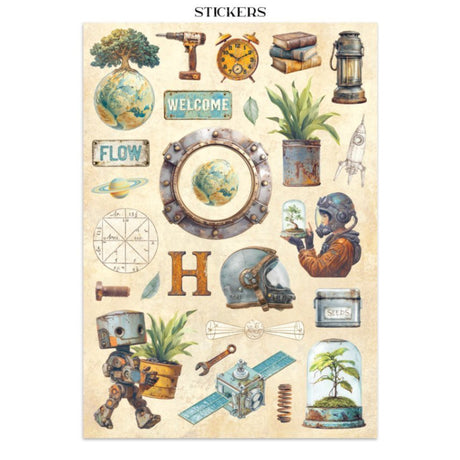 Junk Journal - A New Beginning - 19 - Stamperia - Tidformera