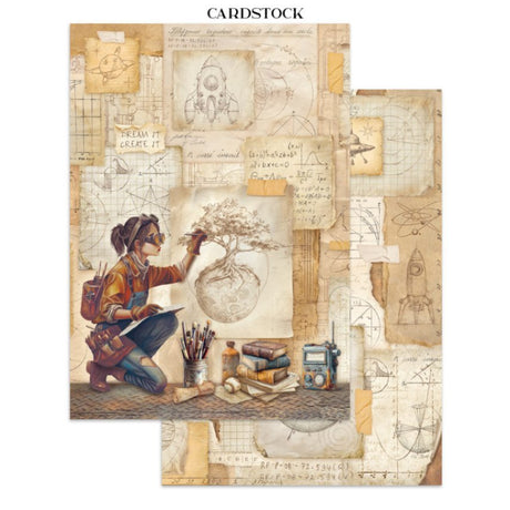 Junk Journal - A New Beginning - 17 - Stamperia - Tidformera