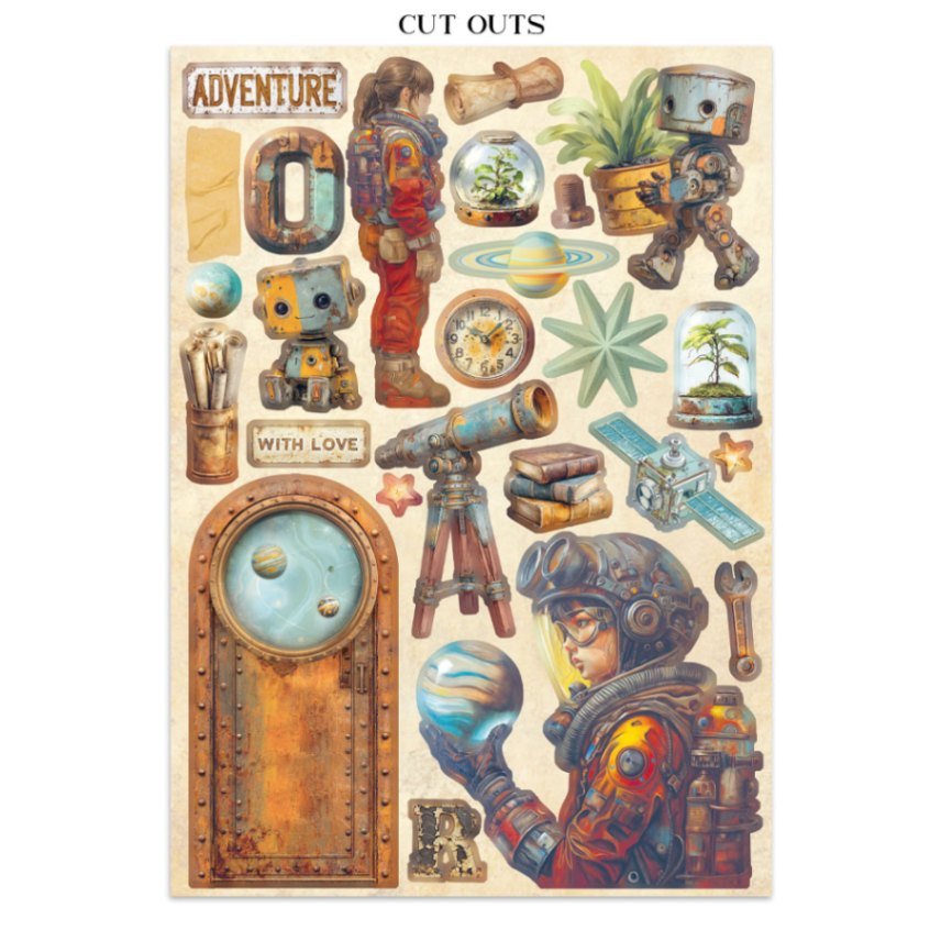 Junk Journal - A New Beginning - 4 - Stamperia - Tidformera