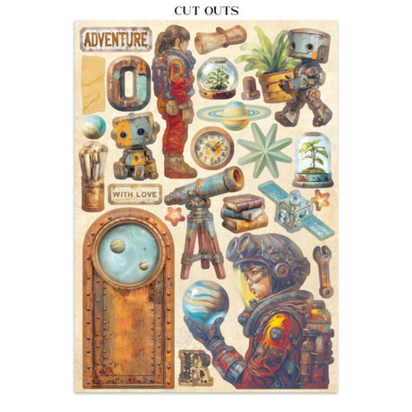 Junk Journal - A New Beginning - 4 - Stamperia - Tidformera