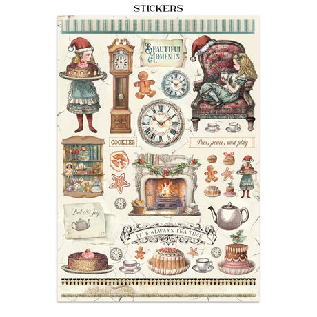 Junk Journal - Alice in Christmas - 3 - Stamperia - Tidformera