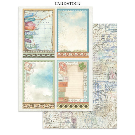 Junk Journal - Art of Travelling - 8 - Stamperia - Tidformera