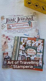 Junk Journal - Art of Travelling - 2 - Stamperia - Tidformera