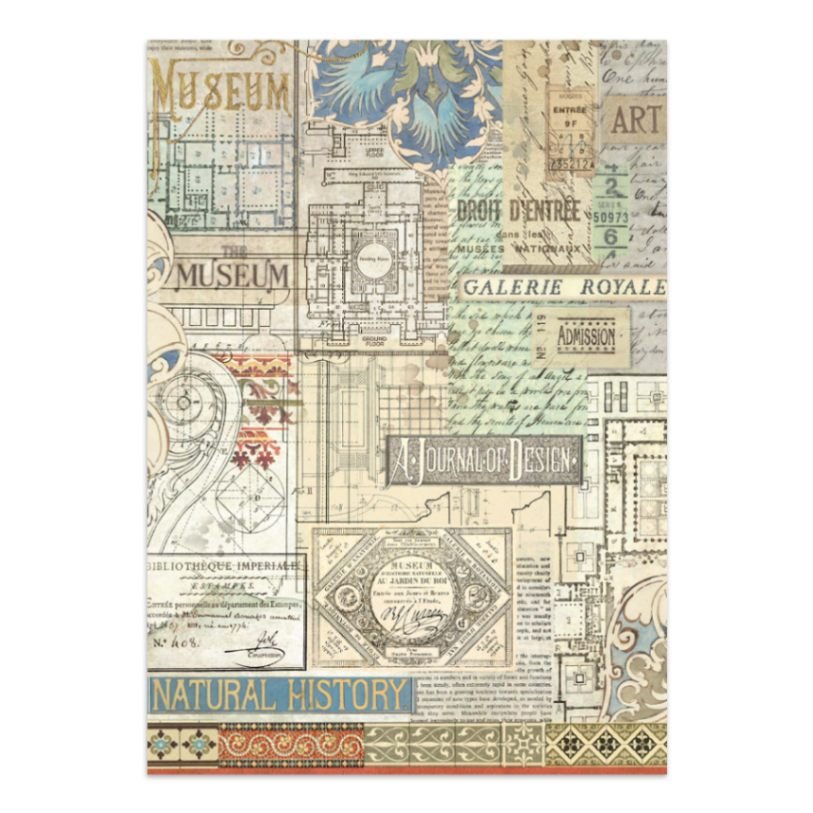 Junk Journal - Art of Travelling - 12 - Stamperia - Tidformera