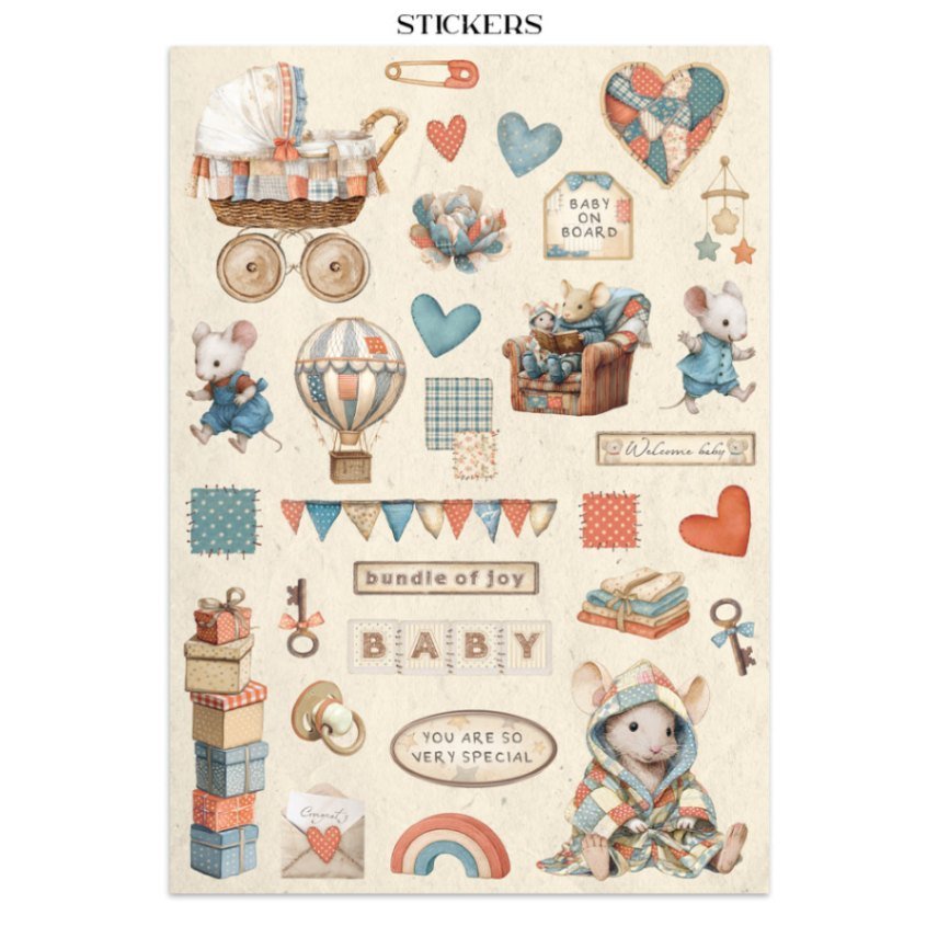 Junk Journal - Baby - 8 - Stamperia - Tidformera