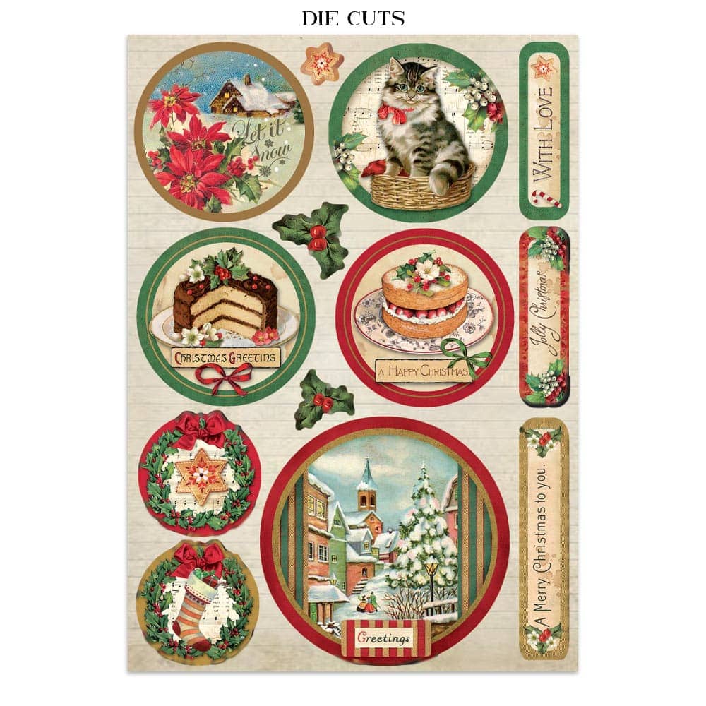 Junk Journal - Classic Christmas - 6 - Stamperia - Tidformera