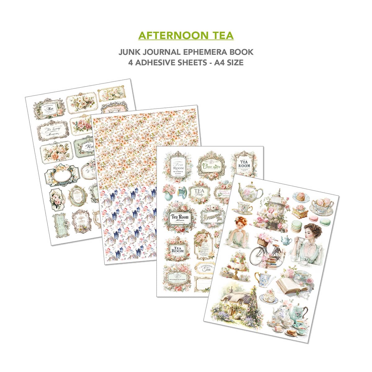 Junk Journal & Ephemera book - Afternoon Tea - 5 - Ciao Bella - Tidformera