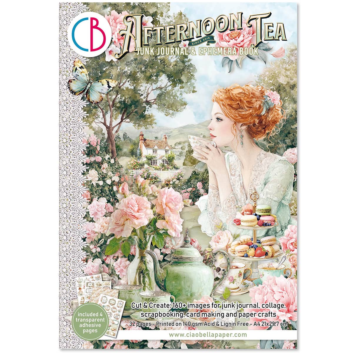 Junk Journal & Ephemera book - Afternoon Tea - 1 - Ciao Bella - Tidformera