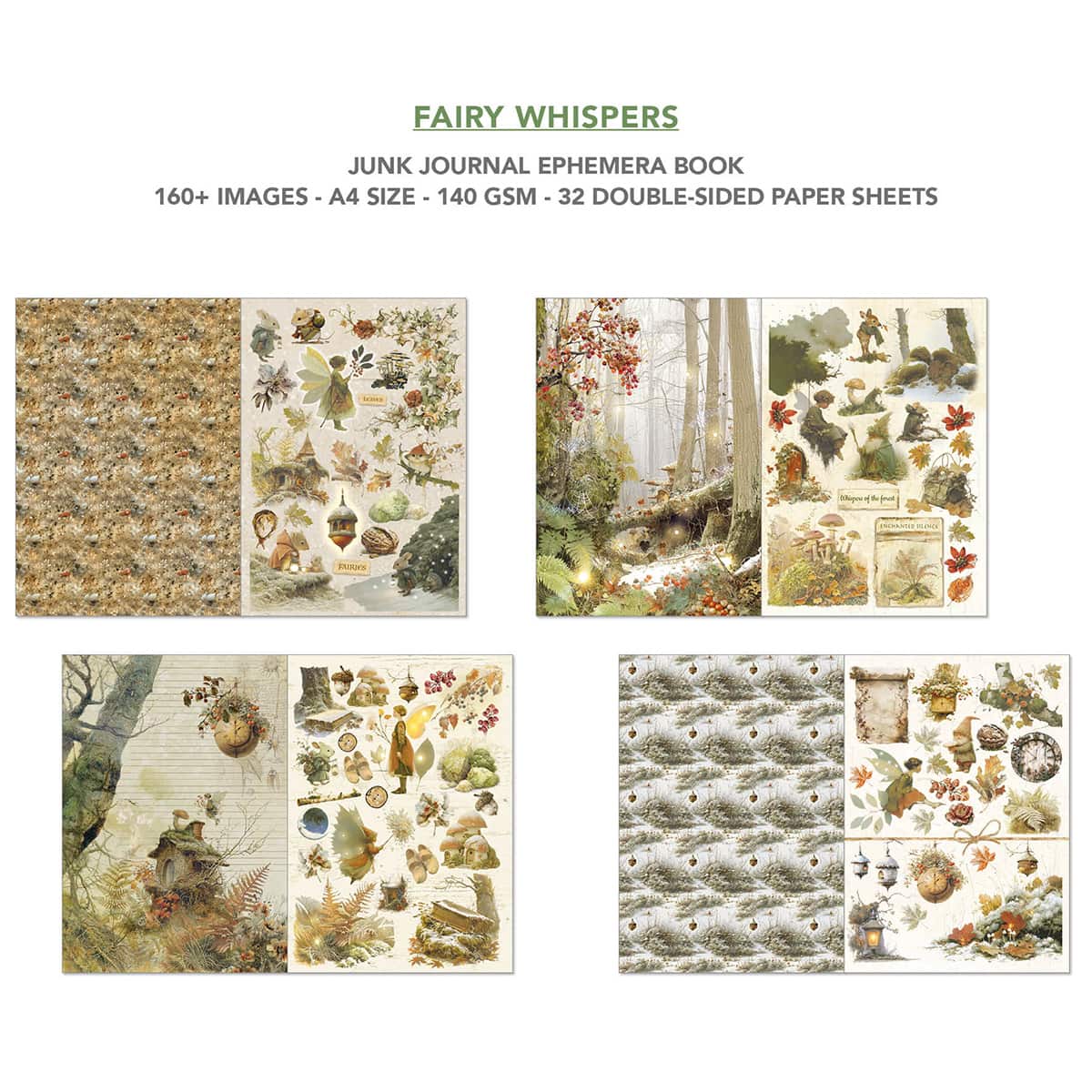 Junk Journal & Ephemera book - Fairy Whispers - 4 - Ciao Bella - Tidformera