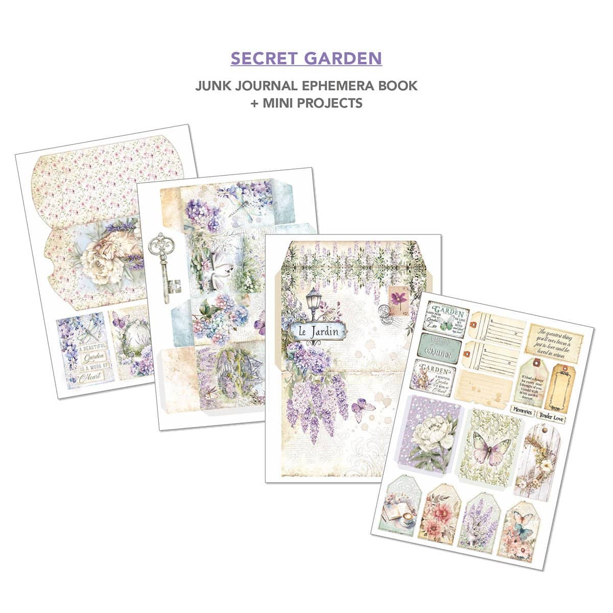 Junk Journal & Ephemera book - Secret garden - 6 - Ciao Bella - Tidformera
