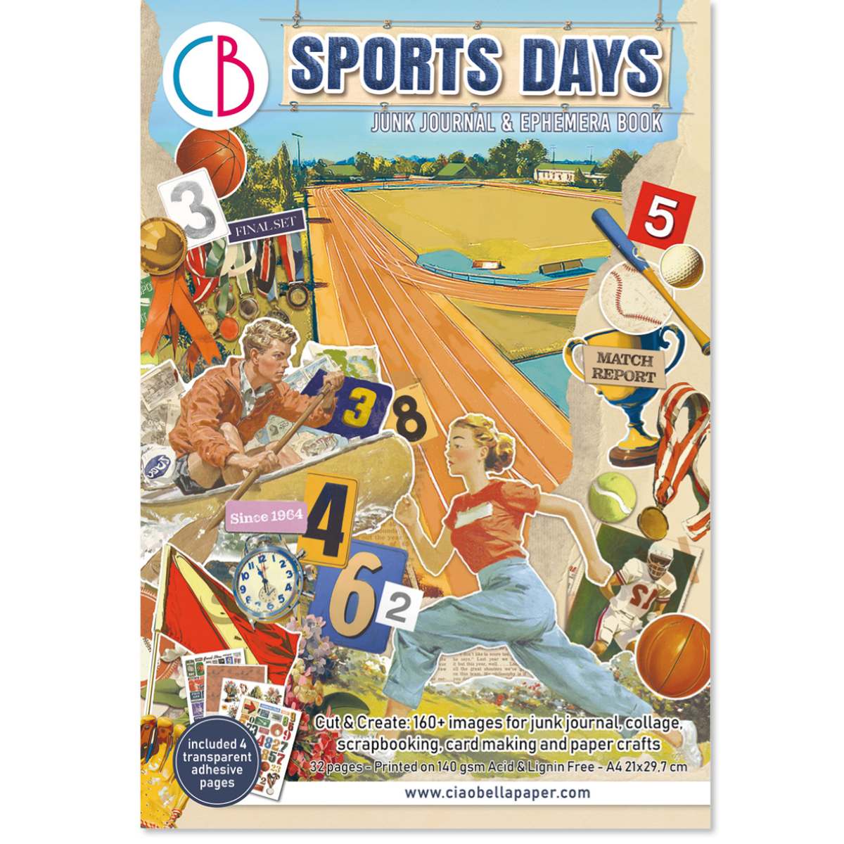 Junk Journal & Ephemera book - Sports Days - 1 - Ciao Bella - Tidformera