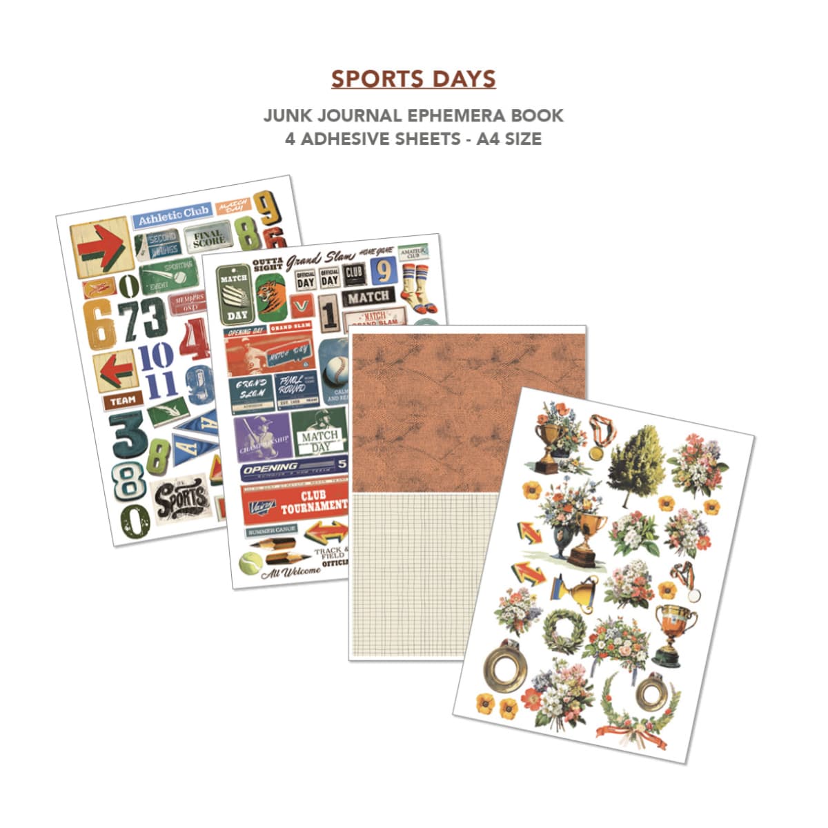 Junk Journal & Ephemera book - Sports Days - 4 - Ciao Bella - Tidformera