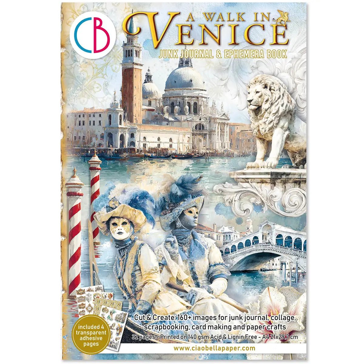 Junk Journal & Ephemera book - Venice Dream - 1 - Ciao Bella - Tidformera
