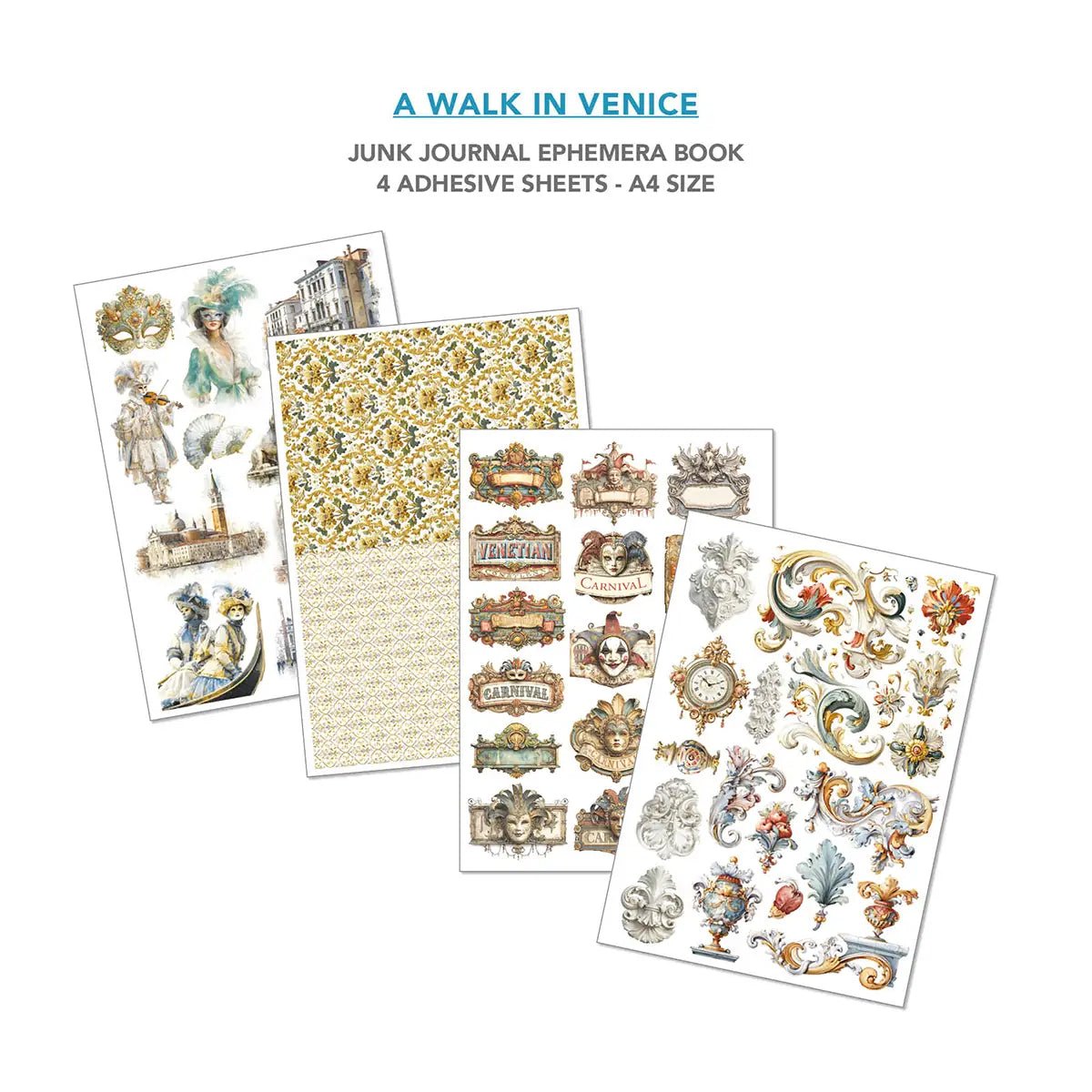 Junk Journal & Ephemera book - Venice Dream - 5 - Ciao Bella - Tidformera