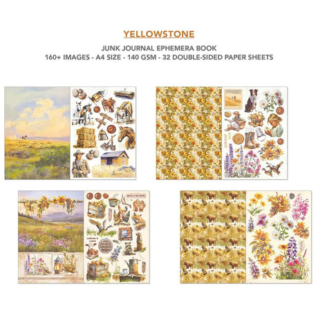 Junk Journal & Ephemera book - Yellowstone - 4 - Ciao Bella - Tidformera
