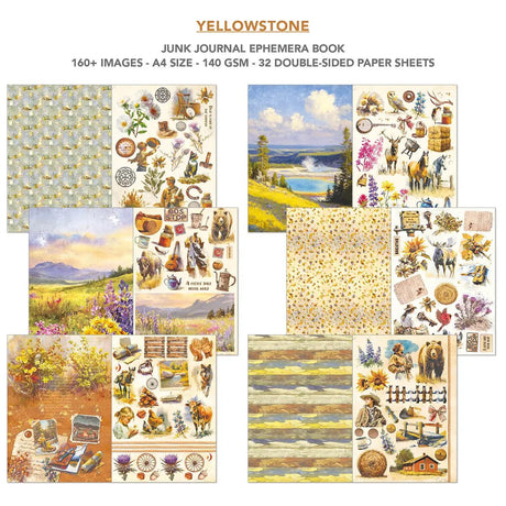 Junk Journal & Ephemera book - Yellowstone - 3 - Ciao Bella - Tidformera