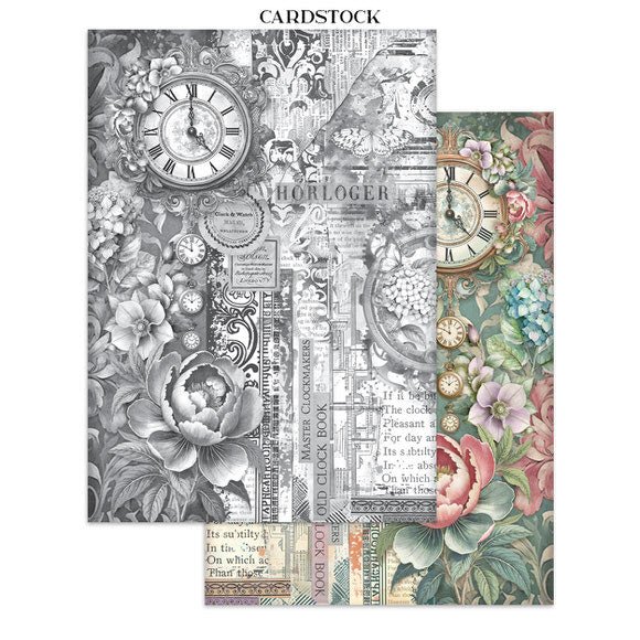 Junk Journal - Gardens of time - 21 - Stamperia - Tidformera