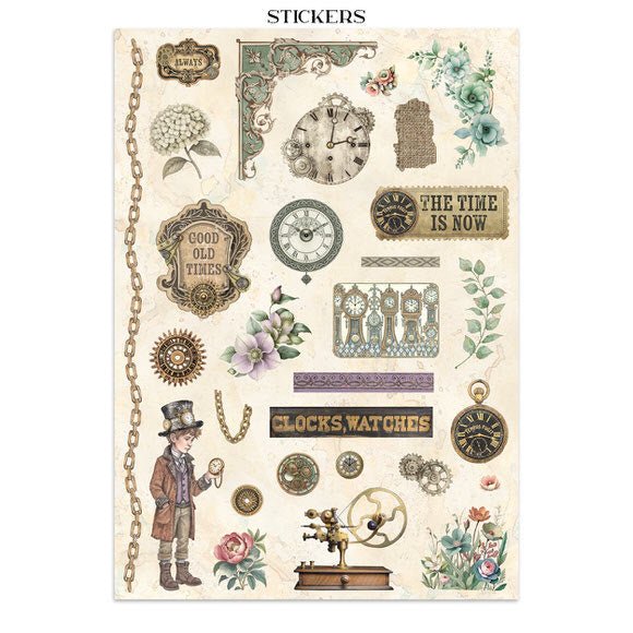 Junk Journal - Gardens of time - 9 - Stamperia - Tidformera