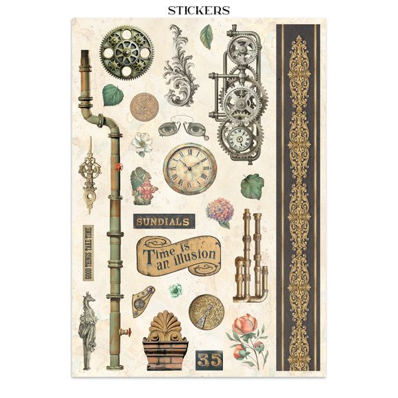 Junk Journal - Gardens of time - 20 - Stamperia - Tidformera