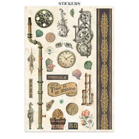 Junk Journal - Gardens of time - 20 - Stamperia - Tidformera