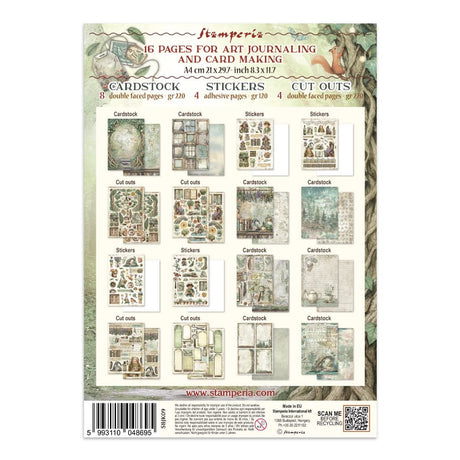 Junk Journal - Herbarium Silvae - 19 - Stamperia - Tidformera