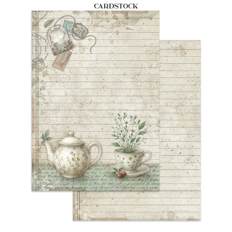 Junk Journal - Herbarium Silvae - 7 - Stamperia - Tidformera