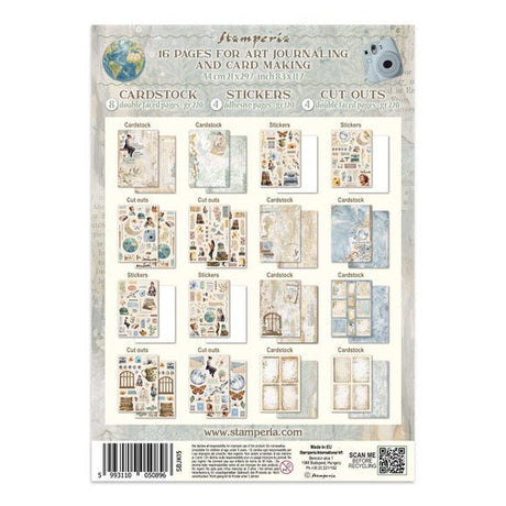 Junk Journal - Secret diary - 36 - Stamperia - Tidformera
