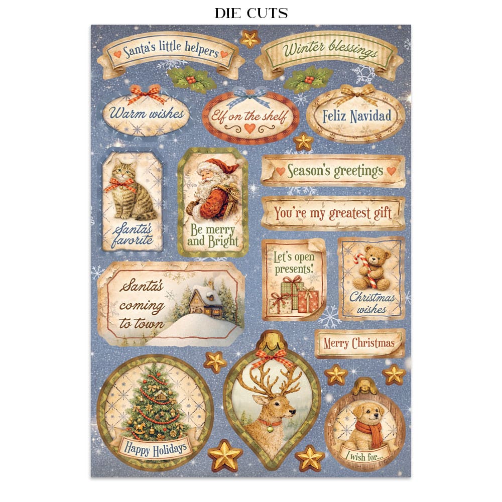 Junk Journal - Silent Night - 23 - Stamperia - Tidformera