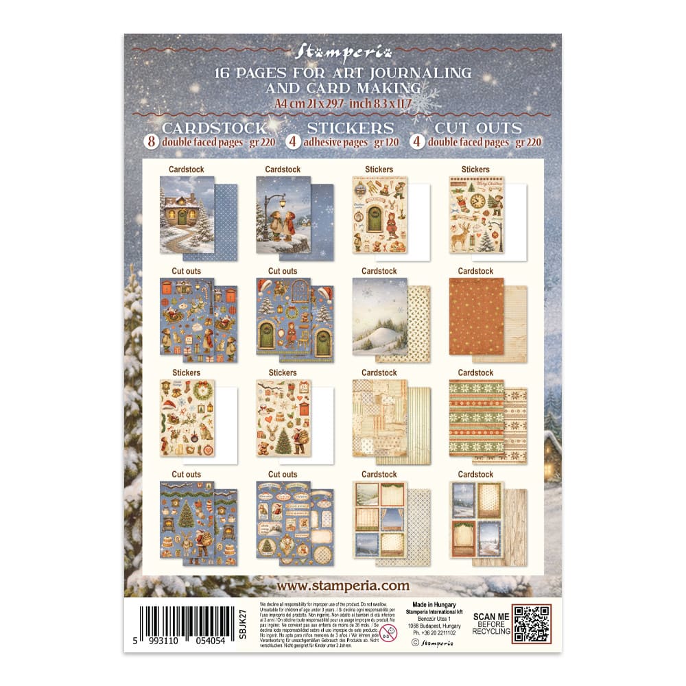 Junk Journal - Silent Night - 29 - Stamperia - Tidformera