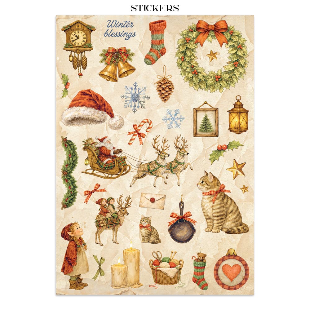Junk Journal - Silent Night - 8 - Stamperia - Tidformera