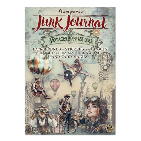 Junk Journal - Voyages Fantastiques - 1 - Stamperia - Tidformera