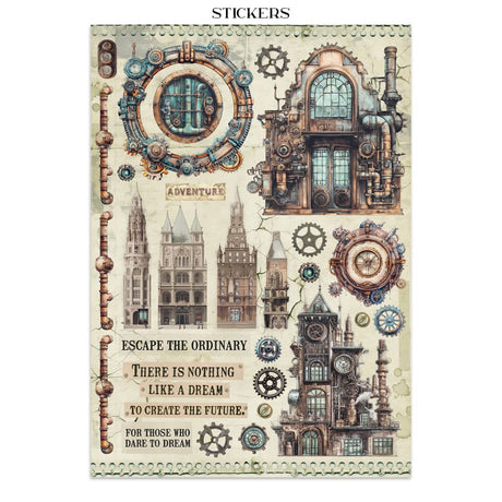 Junk Journal - Voyages Fantastiques - 11 - Stamperia - Tidformera
