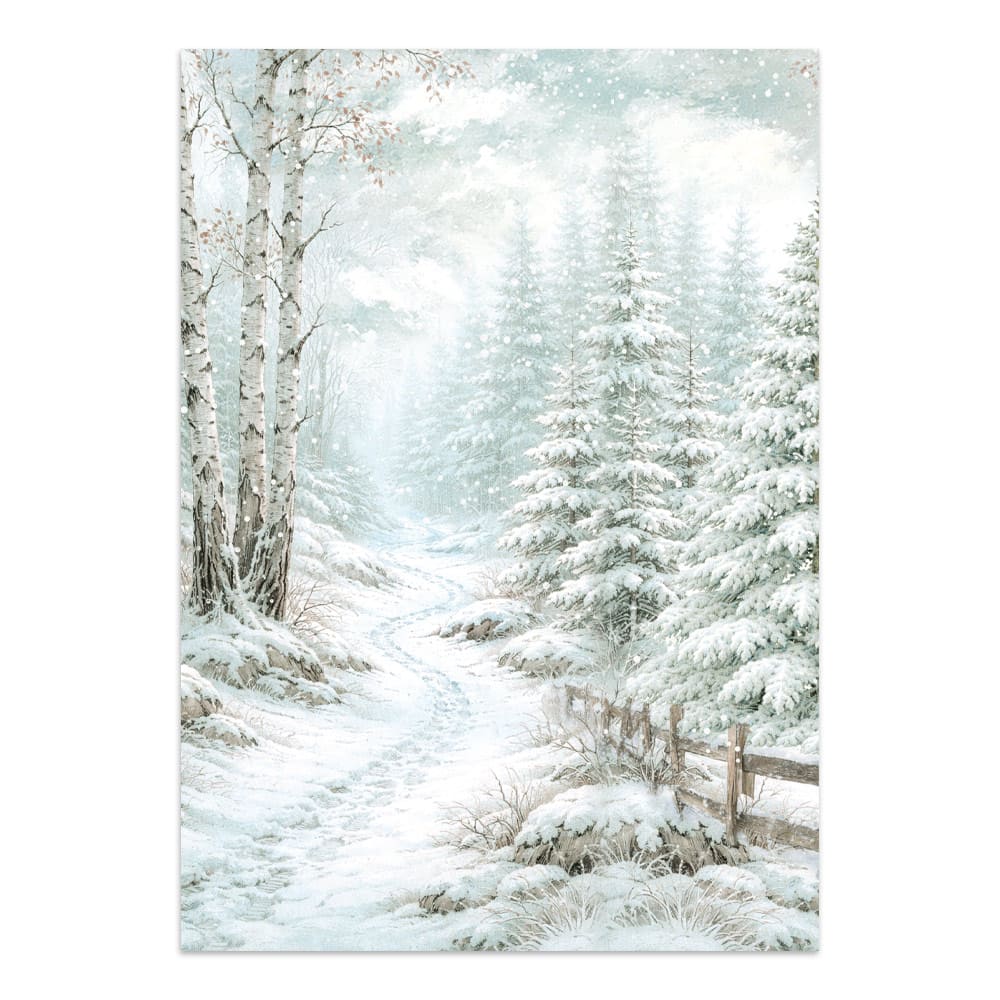 Junk Journal - White Christmas - 8 - Stamperia - Tidformera