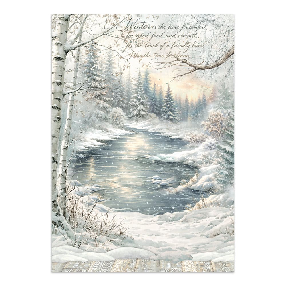 Junk Journal - White Christmas - 11 - Stamperia - Tidformera