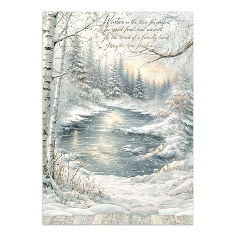 Junk Journal - White Christmas - 11 - Stamperia - Tidformera