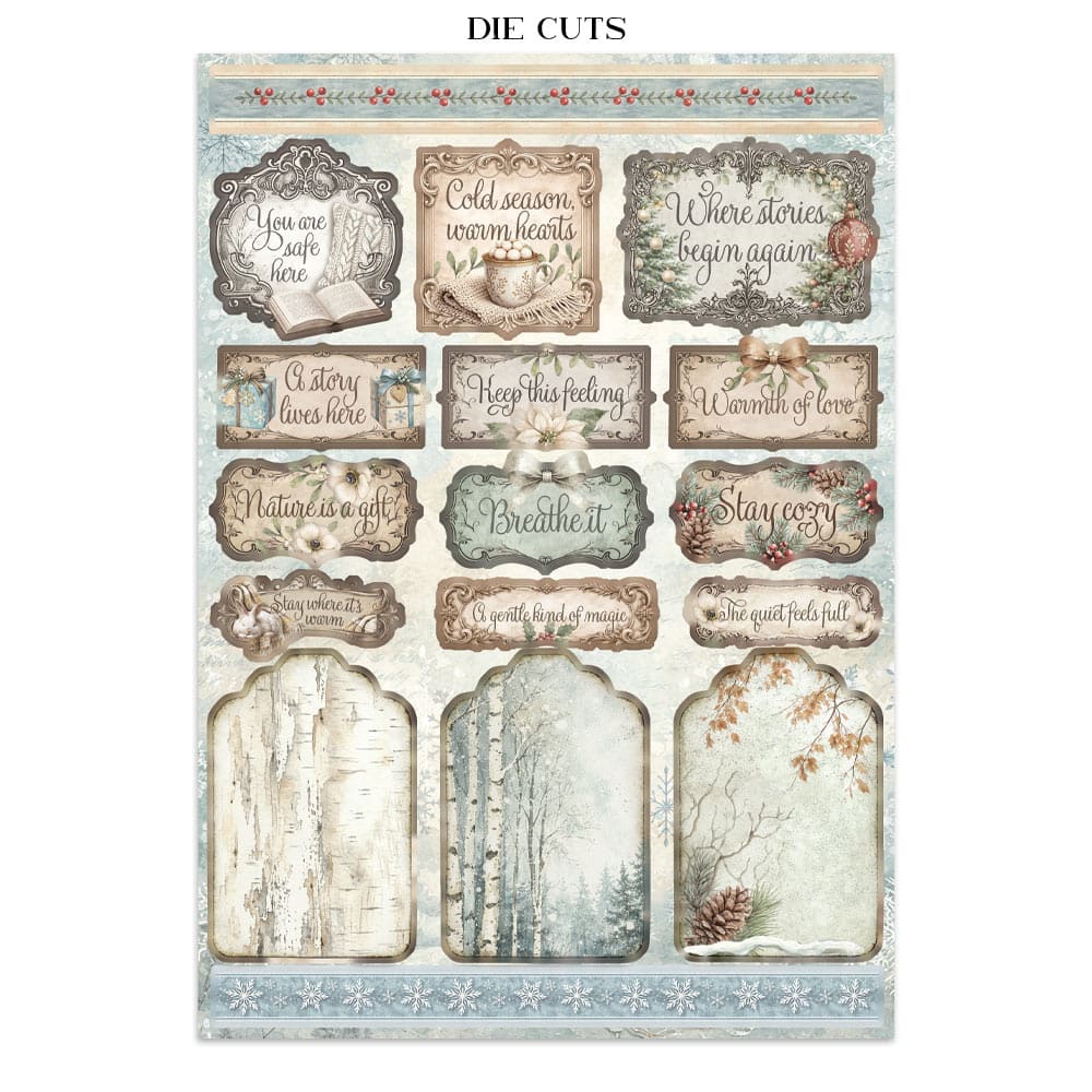 Junk Journal - White Christmas - 7 - Stamperia - Tidformera