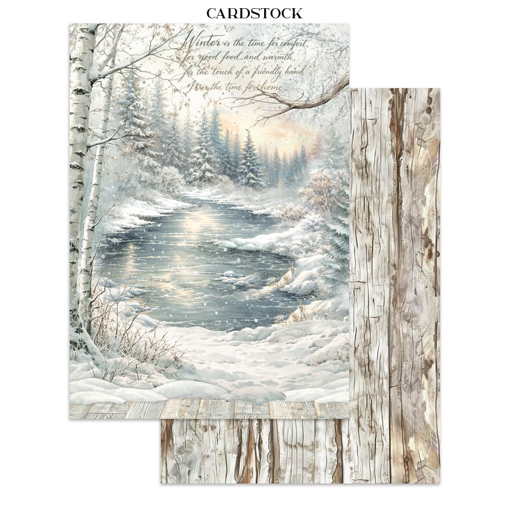 Junk Journal - White Christmas - 10 - Stamperia - Tidformera