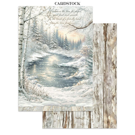 Junk Journal - White Christmas - 10 - Stamperia - Tidformera