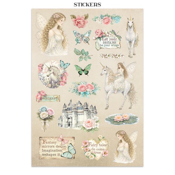 Junk Journal - Wonderland - 19 - Stamperia - Tidformera