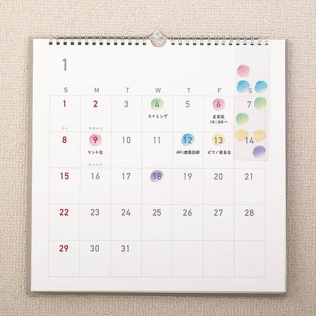 Kalenderstickers Moln - Cat L - 4 - Midori - Tidformera