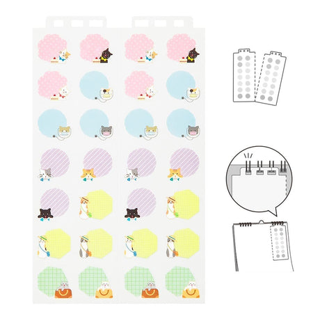 Kalenderstickers Moln - Cat L - 3 - Midori - Tidformera