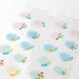 Kalenderstickers Moln - Flower L - 1 - Midori - Tidformera