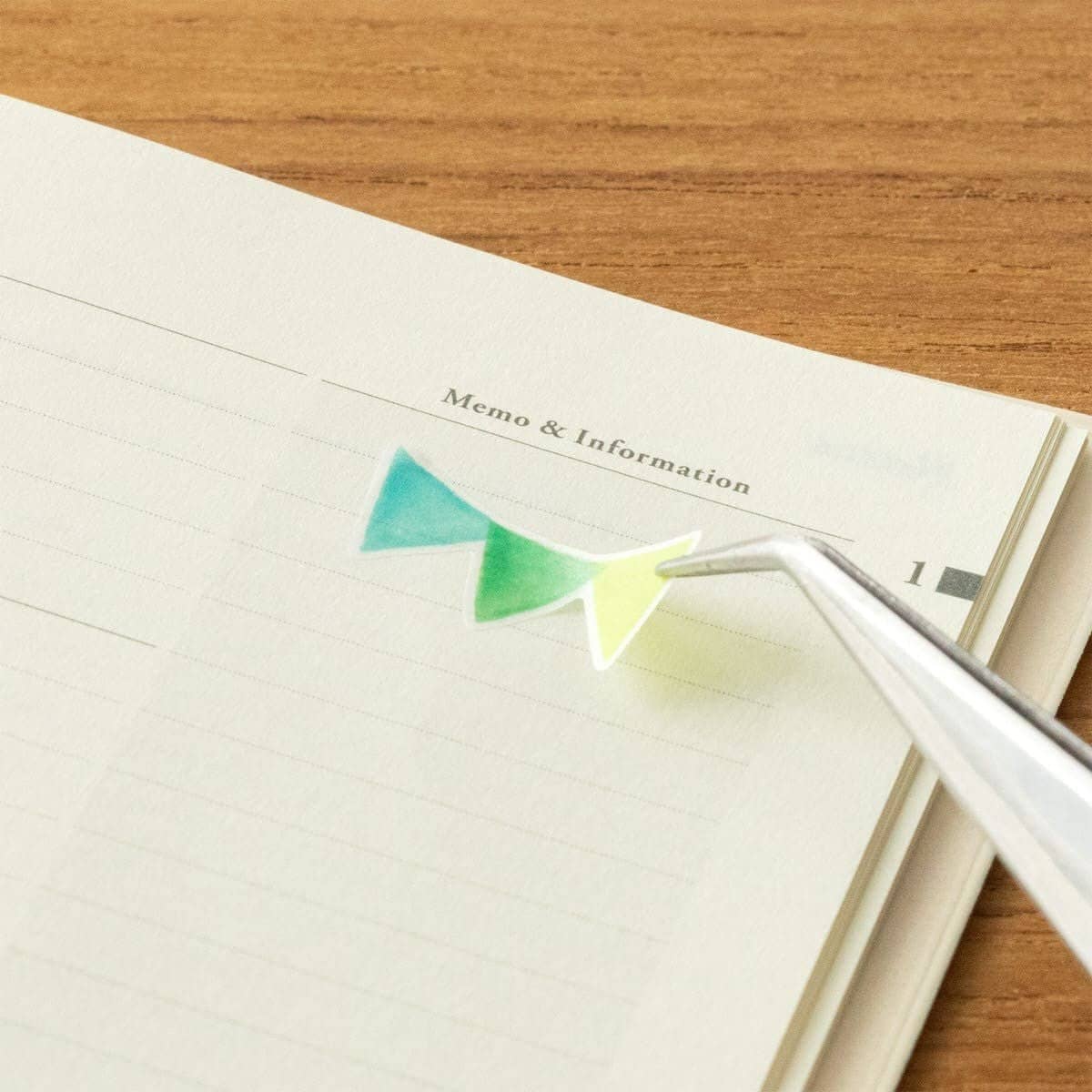 Kalenderstickers Washi stickers Dekoration - Flag - 3 - Midori - Tidformera