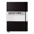 Linjerad skrivbok Lt A4+ Master Black från Leuchtturm1917 - Svart anteckningsbok - Tidformera