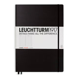Linjerad skrivbok Lt A4+ Master Black från Leuchtturm1917 - Svart anteckningsbok - Tidformera