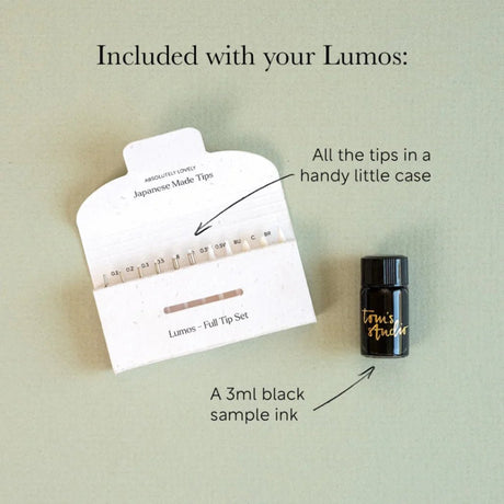 Lumos Pro Refillable Multi - Tip Pen - Duo Tip - Ivy - 5 - Tom's Studio - Tidformera