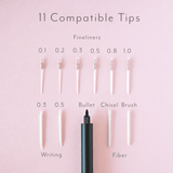 Lumos Pro Refillable Multi - Tip Pen - Duo Tip - Ivy - 6 - Tom's Studio - Tidformera