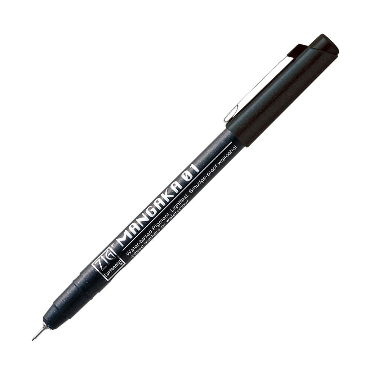 Mangaka Fineliner 3 - pack Svart - 2 - ZIG Kuretake - Tidformera