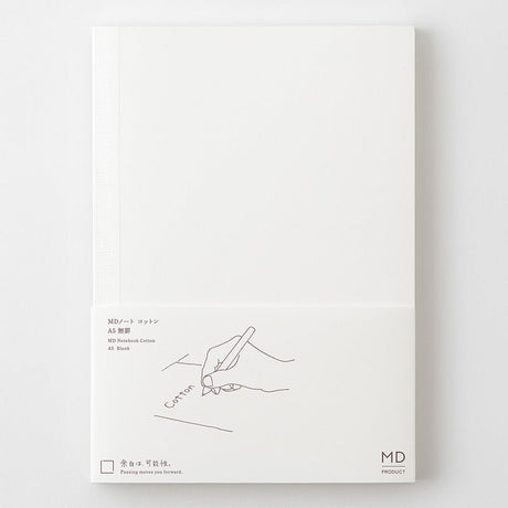 MD Notebook Cotton A5 - Blank - 11 - Midori - Tidformera
