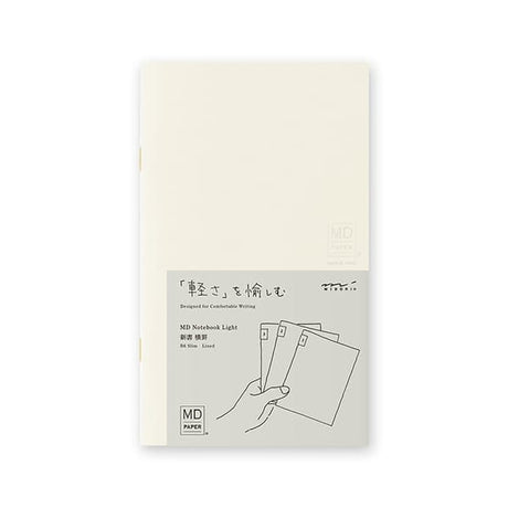 MD Notebook Light - Skrivhäfte - 3 - pack B6 Slim - Linjerad - 1 - Midori - Tidformera